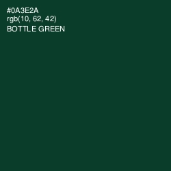 #0A3E2A - Bottle Green Color Image