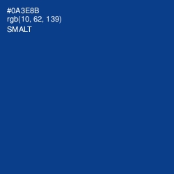 #0A3E8B - Smalt Color Image