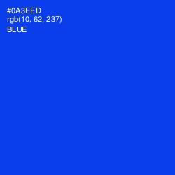 #0A3EED - Blue Color Image