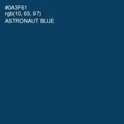 #0A3F61 - Astronaut Blue Color Image