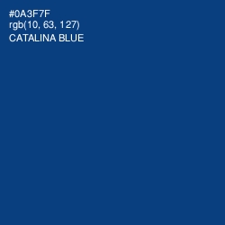 #0A3F7F - Catalina Blue Color Image