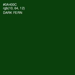 #0A400C - Dark Fern Color Image