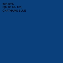 #0A407C - Chathams Blue Color Image