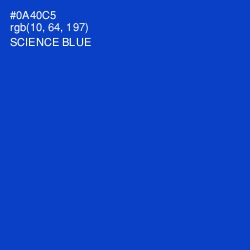 #0A40C5 - Science Blue Color Image
