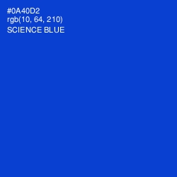 #0A40D2 - Science Blue Color Image