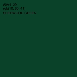 #0A4129 - Sherwood Green Color Image