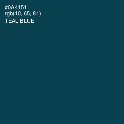 #0A4151 - Teal Blue Color Image