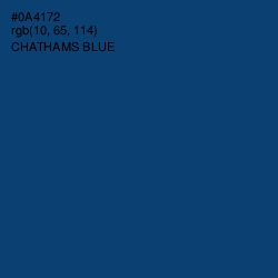 #0A4172 - Chathams Blue Color Image