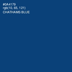 #0A4179 - Chathams Blue Color Image