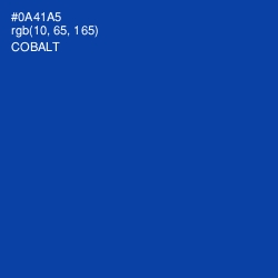 #0A41A5 - Cobalt Color Image