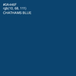 #0A446F - Chathams Blue Color Image