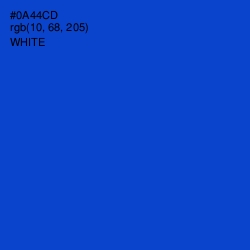 #0A44CD - Science Blue Color Image