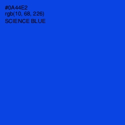 #0A44E2 - Science Blue Color Image