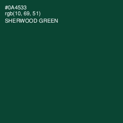 #0A4533 - Sherwood Green Color Image