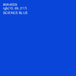 #0A45D9 - Science Blue Color Image