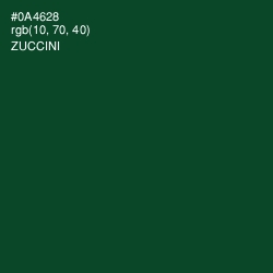 #0A4628 - Zuccini Color Image