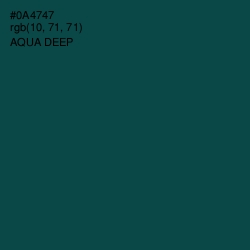 #0A4747 - Aqua Deep Color Image