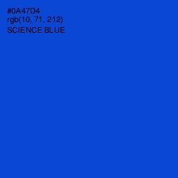 #0A47D4 - Science Blue Color Image