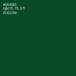 #0A4925 - Zuccini Color Image