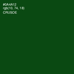 #0A4A12 - Crusoe Color Image