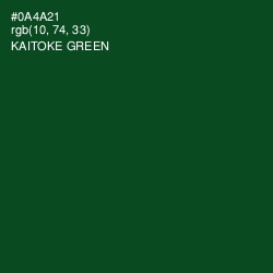 #0A4A21 - Kaitoke Green Color Image