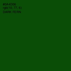 #0A4D06 - Dark Fern Color Image