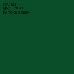 #0A4E29 - Kaitoke Green Color Image