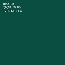 #0A4E41 - Evening Sea Color Image