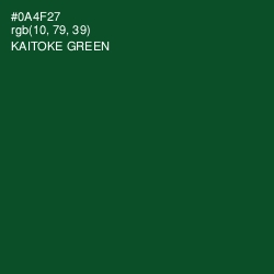 #0A4F27 - Kaitoke Green Color Image