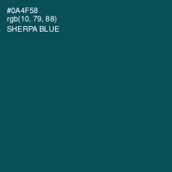 #0A4F58 - Sherpa Blue Color Image