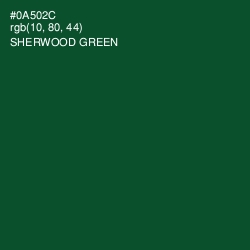 #0A502C - Sherwood Green Color Image