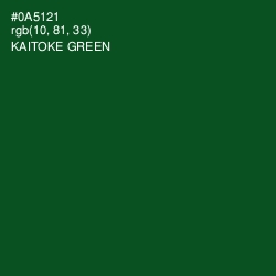 #0A5121 - Kaitoke Green Color Image