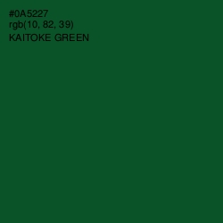 #0A5227 - Kaitoke Green Color Image