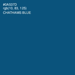 #0A537D - Chathams Blue Color Image