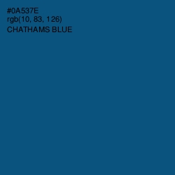 #0A537E - Chathams Blue Color Image