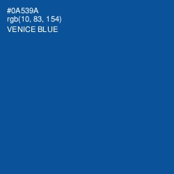 #0A539A - Venice Blue Color Image