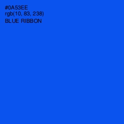 #0A53EE - Blue Ribbon Color Image