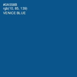 #0A558B - Venice Blue Color Image