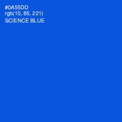 #0A55DD - Science Blue Color Image