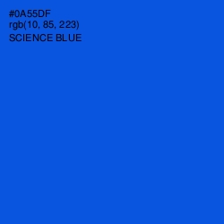 #0A55DF - Science Blue Color Image