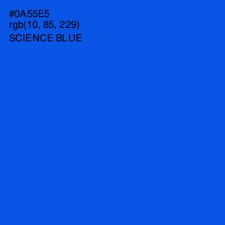 #0A55E5 - Science Blue Color Image