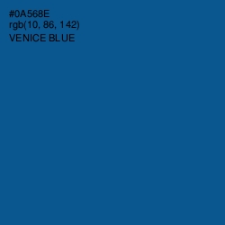 #0A568E - Venice Blue Color Image