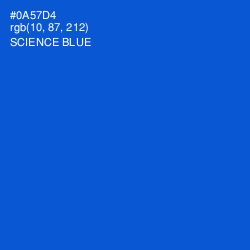 #0A57D4 - Science Blue Color Image