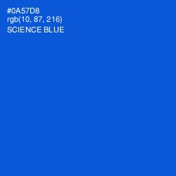 #0A57D8 - Science Blue Color Image