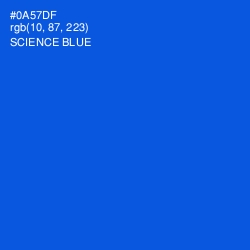 #0A57DF - Science Blue Color Image
