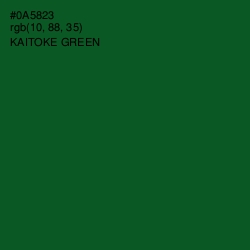 #0A5823 - Kaitoke Green Color Image