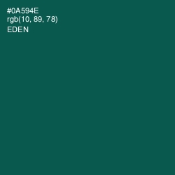 #0A594E - Eden Color Image