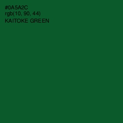 #0A5A2C - Kaitoke Green Color Image