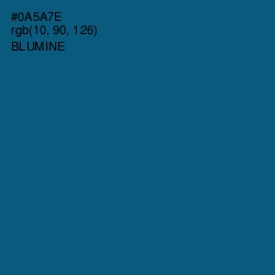 #0A5A7E - Blumine Color Image