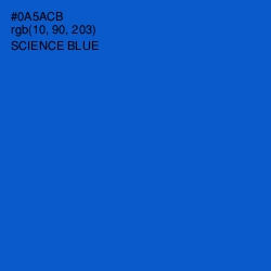 #0A5ACB - Science Blue Color Image